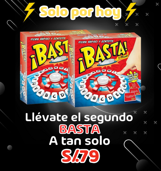 Oferta segundo juego Basta